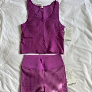 BNWT ebb to street crop tank size 8 lululemon